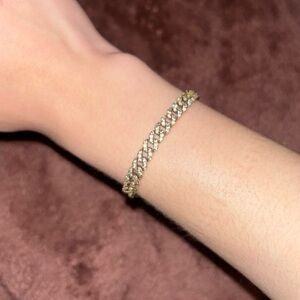 Elegant Gold Pandora Tennis Bracelet